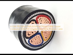 4 코어 185 Sqmm SWA 아머드 전력 케이블 구리 도체 XLPE/PVC 절연 강선 아머드 케이블